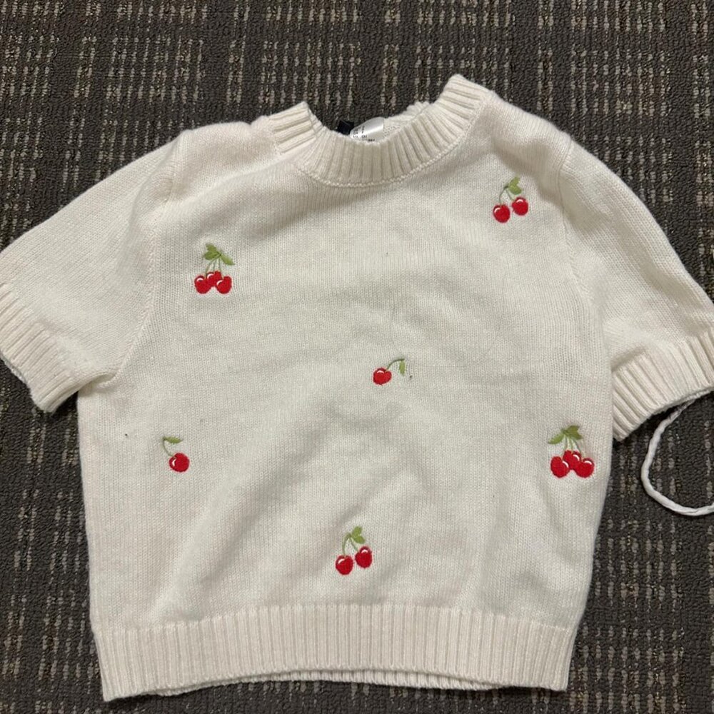 Cherry shirt top